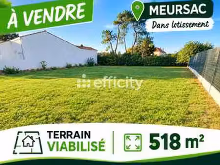 vente terrain à meursac (17120) : à vendre / 518m² meursac