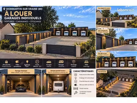location garage/hivernage camping car ou caravane