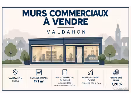 ? murs commerciaux loués – valdahon – 245 000