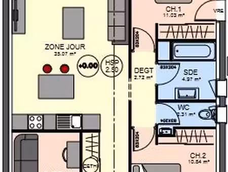 projet de construction d'une maison 76 m² avec terrain à la jarne (17)