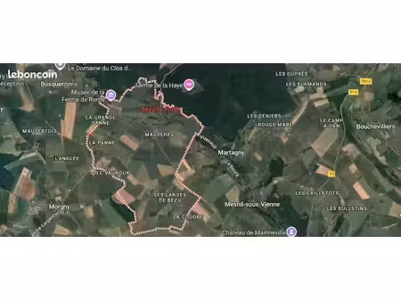 terrain 1 400 m² bezu la foret