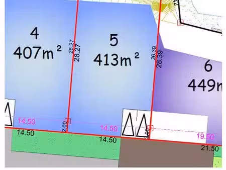 terrain 413 m² bannalec
