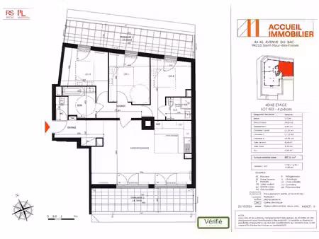 location appartement 4 pièces 88 m² à saint-maur-des-fosses (94100)  1 928 €