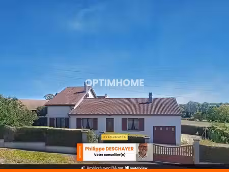 maison plain pied 99 m² + 20 m² en 1er niveau - 7 pièces - 5 chambres - garage - terrain 6