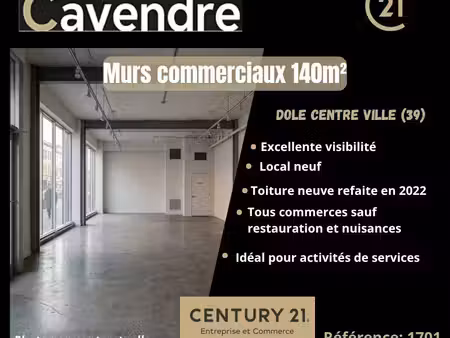 murs commerciaux 140 m² dole