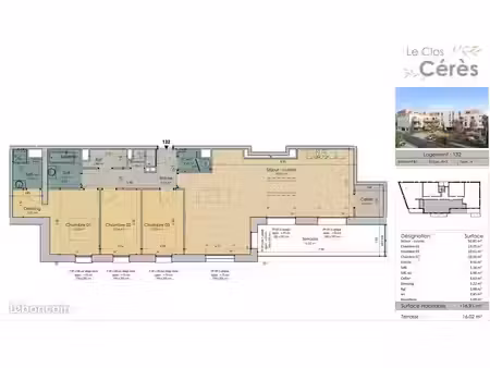 location appartement t4 avec terasse
