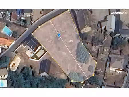 ibos - terrain constructible 2600m2 (2 lots 1300m2 chacun)