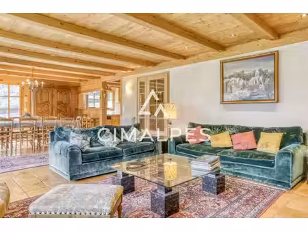 chalet authentique - 6 chambres - vues dégagées mont-blanc