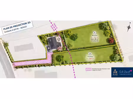 vente terrain constructible bersee  120 000€ nord nord-pas-de-calais n°