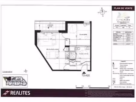 location appartement 2 pièces à rennes (35000) : à louer 2 pièces / 44m² rennes