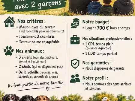 recherche maison en location