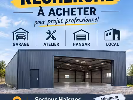 recherche garage / atelier / hangar