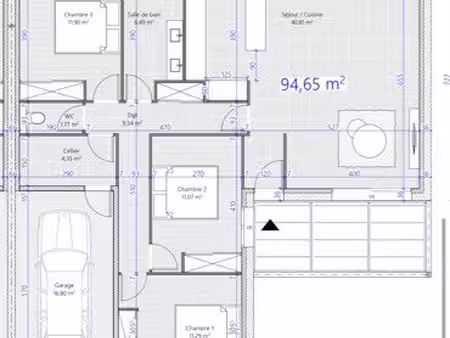 loue maison neuve 3 chambres avec garage