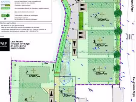 vente terrain à landévant (56690) : à vendre / landévant