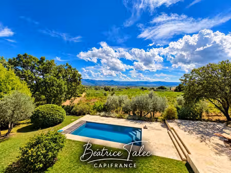 maison 4 pièces  piscine  vue sur les vignes  puyloubier  provence  montagne sainte-victoi