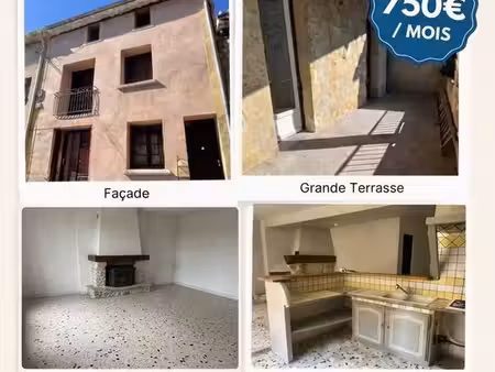 appartement t4 de 80 m² avec grande terrasse – centre-ville courthézon