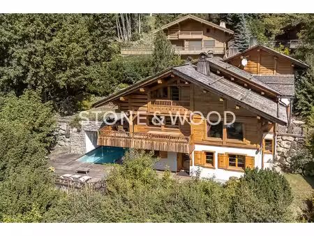 chalet de caractère avec piscine et vue panoramique