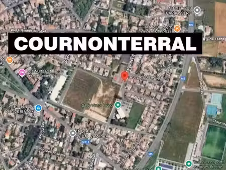 vente terrain 292 m² à cournonterral (34660)  132 000 €