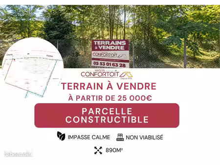 terrain constructible à vendre - villeneuve-sur-lot