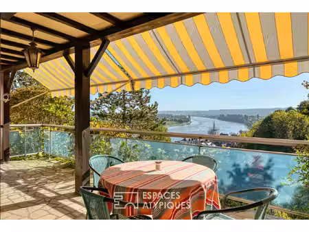 maison de famille avec vue exceptionnelle sur les méandres de la seine