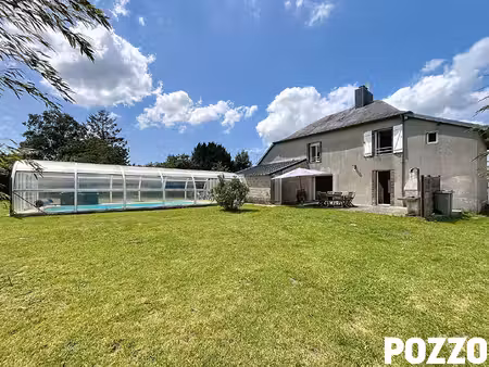 maison lengronne (50450) 7 pièce(s) 150 m2 terrain 900 m² piscine