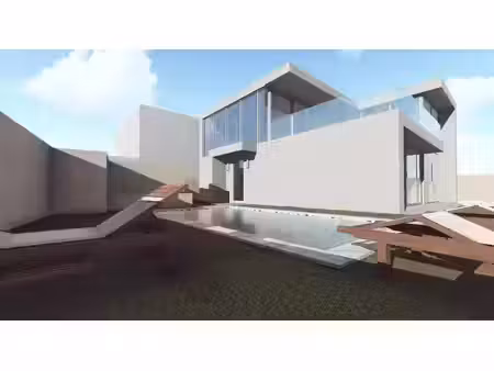 maison haut de gamme en cours de construction