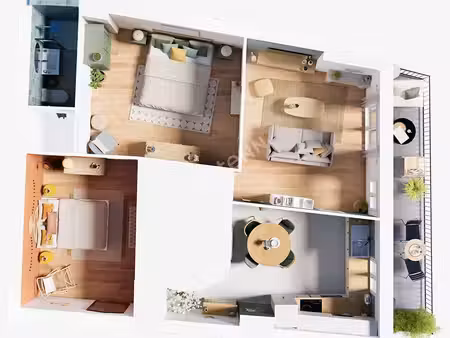 duplex 4 pièces 80 m²