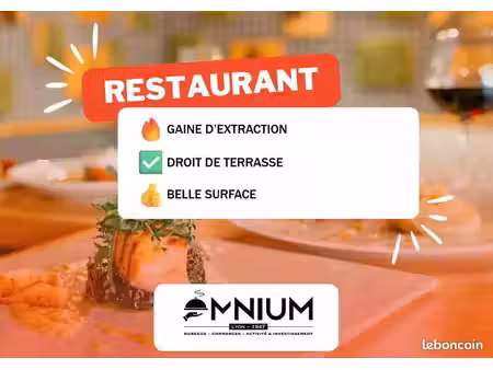 fonds de commerce restaurant 300 m²