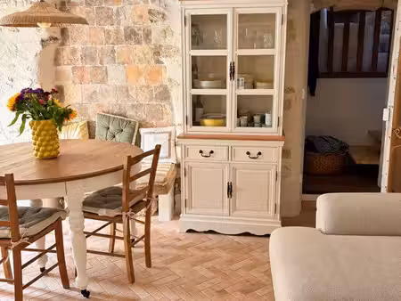maison de charme en pierre avec extérieur sur saint-maime