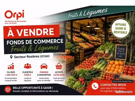 commerce primeur 76 m²