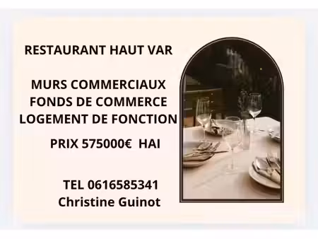 village du haut var : murs  fond de commerce  logement