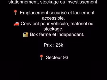 vente boxe immo