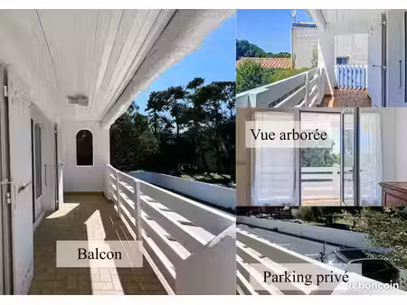 appartement t3 avec balcon et jardin proche de la plage