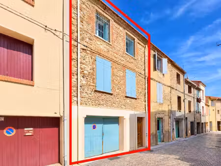 toulouges centre - immeuble de rapport 4 appartements (parkings + jardin)