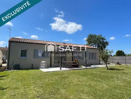 pavillon de 2023 plain pied - 95 m² – 3 chambres avec jardon et sans travaux