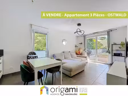 appartement 3 pièces rez-de-jardin ostwald