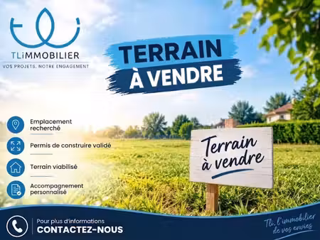 terrain constructible + permis de construire