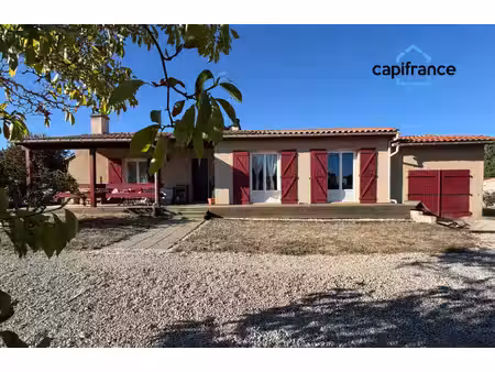 toulouse 20 min  roquesérière  maison de plain-pied t4  90 m²   terrain de 1500 m²