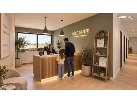 cabinet médical / paramédical à louer - accueil  salle d’attente  wc pmr