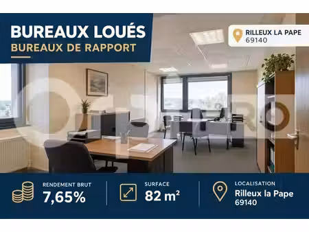 vente bureaux rillieux la pape 69140 79m²