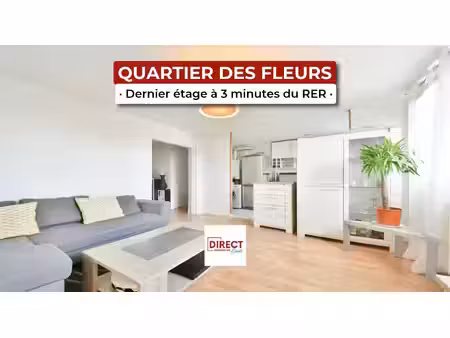 quartier des fleurs - appartement 3p dernier etage + parking