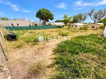 vente terrain 371 m² sérignan (34410)