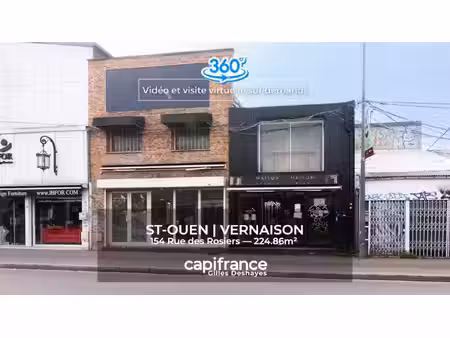 vente commerce 4 pièces 225 m² saint-ouen-sur-seine (93400)