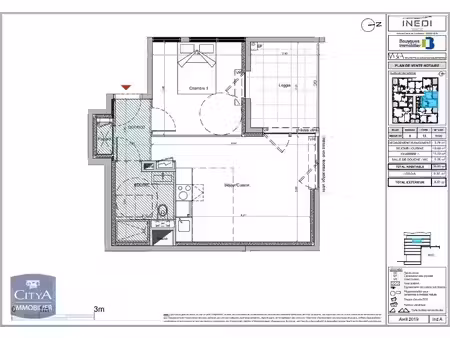 location appartement 2 pièces 39m² nice 06200