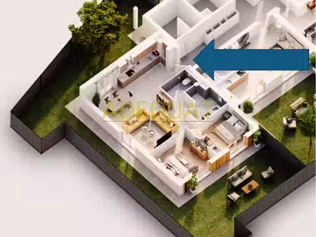 saint andre le gaz - appartement t3 de 75m2 + jardin de 100m