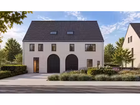 nieuw te bouwen woning in pastorijstijl  half open verban...