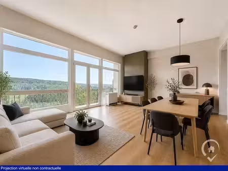 studio avec cave  balcon et une superbe vue