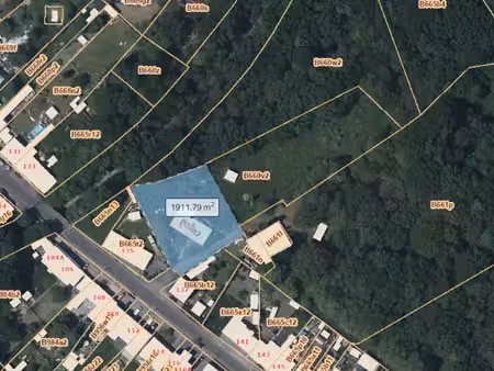 terrain à bâtir ± 19 ares avec maison incendiée