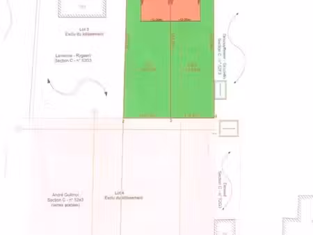 une belle parcelle de terrain à bâtir pour une construction