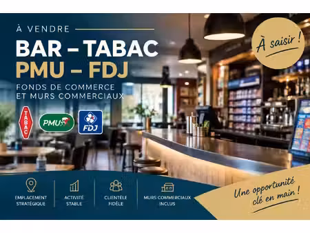 exceptionnel à libourne fonds de commerce bar / tabac / pm